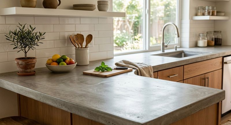 Concrete Counter Installation in Marin County, CA