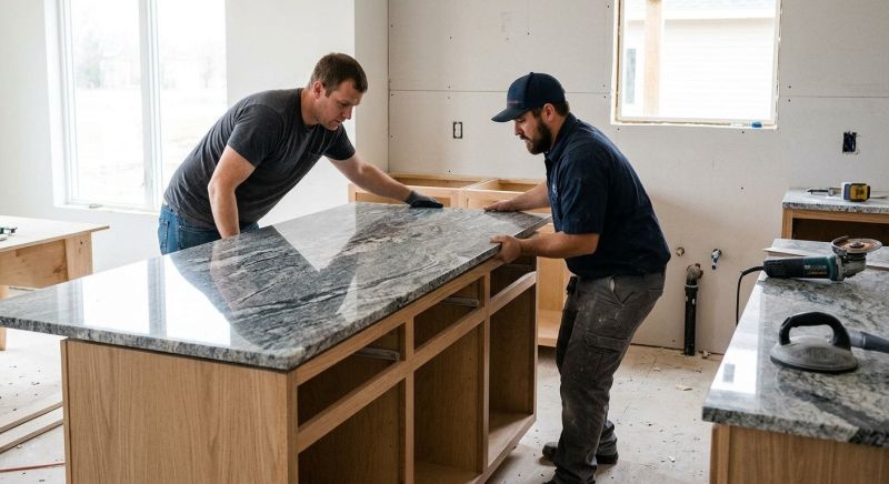 Granite Slab Installation in Napa, CA
