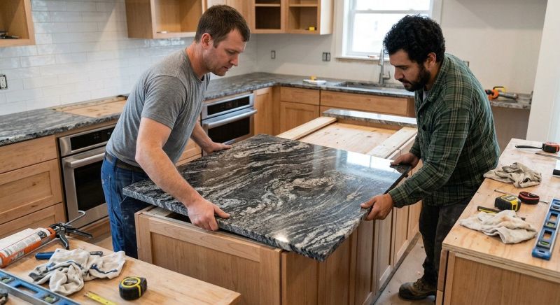 Granite Slab Installation in Napa, CA